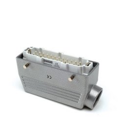 Industrijski konektor EBM24FU10, muški, bočni ulaz kabla, 24 polni, 16A, 690V, 6 kV, IP65 Emas