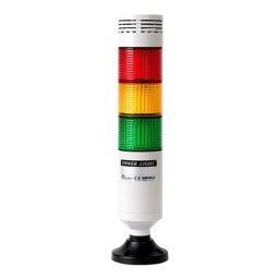 Signalni toranj PTE-AGB-302-RYG-B, D56mm, 3 boje,zujalica 80dB(fixed), 24Vac/Vdc,crni, IP65 Autonics