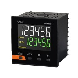 Brojač-Tajmer CX6M-2P2,d.2 reda-6 cifara,72x72mm,2 relejna,2 NPN izlaza,24Vac/24-48Vdc IP50 Autonics