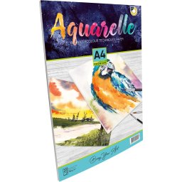 AQUARELLE BLOK A4/20l 180gr 74023
