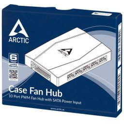 Arctic Case Fan Hub - 10 Port PWM Fan Hub with SATA Power, ACFAN00175A