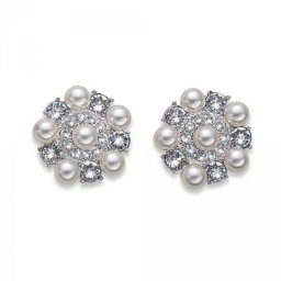 Ženske oliver weber get crystal mindjuše sa belim swarovski perlama ( 22898 )