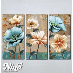 Slike na platnu Apstrakcija cvece Nina361_3