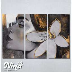 Slike na platnu Cvet u kosi Nina362_3