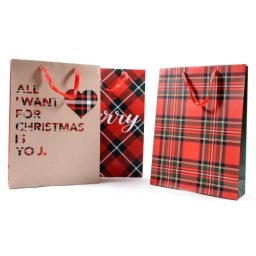 Novogodišnja kesa mix tartan xl ( 29317 )