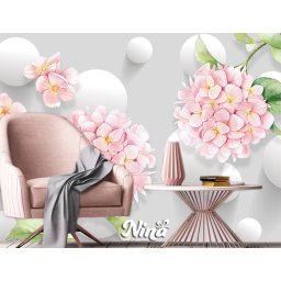 Foto tapet Cvetne roze kugle Tapet312