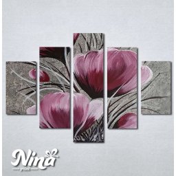 Slike na platnu Sivo roze kombinacija Nina366_5