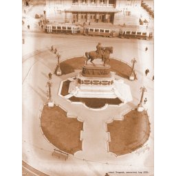 Stari Beograd pozorisni trg 1930., uramljena slika 30x40cm i 40x50cm