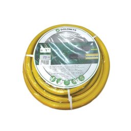 Baštensko armirano pvc crevo 1" 25M - žuto/zeleno