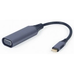 Adapter Type-C muški na VGA 15 pin ženski, Gembird A-USB3C-VGA-01