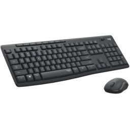 Logitech MK295 silent wireless combo US tastatura + miš crna