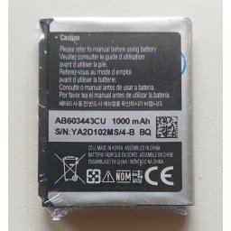 Baterija AB603443CU za GT-S5230, SGH-U700, SGH-G800, SGH-G808