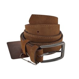 Svetlo braon muški kaiš od prevrnute kože za pantalone i farmerice