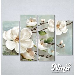 Slike na platnu Carobni beli cvet Nina378_4