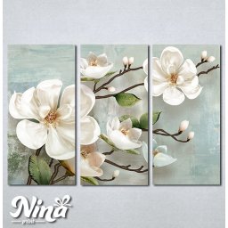 Slike na platnu Carobni beli cvet Nina378_3