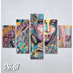 Slike na platnu Devojka u bojama Nina377_5