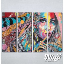 Slike na platnu Devojka u bojama Nina377_4