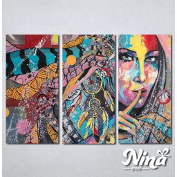 Slike na platnu Devojka u bojama Nina377_3