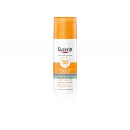 Eucerin Sun Oil Control Tonirani Gel-krem za zaštitu masne kože od sunca SPF 50+ Svetli