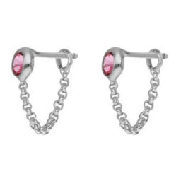 Ženske victoria cruz lis rose mindjuše sa swarovski roze kristalom ( a3980-04ht )