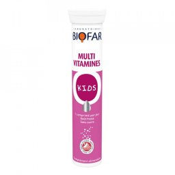 BIOFAR MULTIVITAMINES KIDS ŠUMEĆE TABLETE