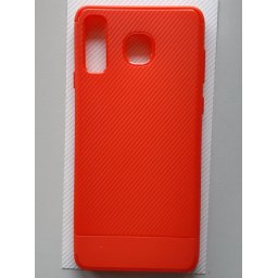 TPU maska CARBON za SM-G885F, Galaxy A8 Star 2018 (6.3") boja crvena