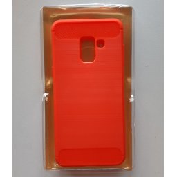 TPU maska BRUSHED za SM-A730F GALAXY A8 PLUS 2018 RED