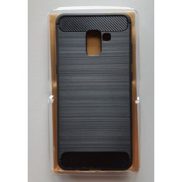 TPU maska BRUSHED za SM-A730F GALAXY A8 PLUS 2018 BLACK