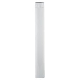 Dimna cev emajlirana fi 120 mm - bela / 1 m