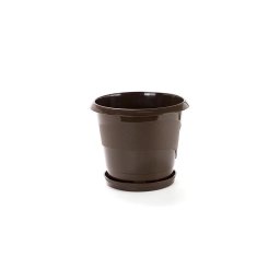 Saksija peskirana - braon / 17 cm