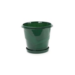 Saksija peskirana - zelena / 17 cm