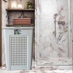 Korpa za veš sa poklopcem 50L - slonova kost