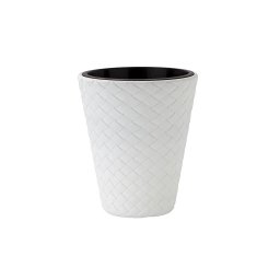 Saksija Pletena sa uloškom - bela S449 / 30×35 cm