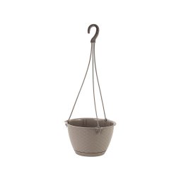 Saksija Ratan viseća okrugla - capuccino 7529U / 22 cm