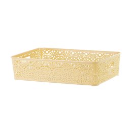 Korpa čipkasta - krem / 10 cm