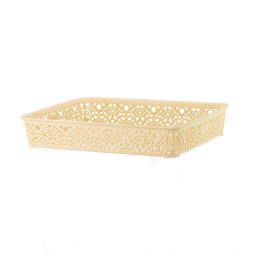 Korpa čipkasta - krem / 6 cm