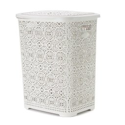 Korpa za veš čipkasta - bež