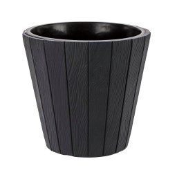 Saksija Drveni San sa uloškom - antracit S433 / 40 cm