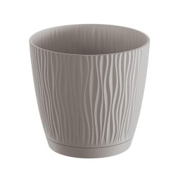 Saksija sa sitnim talasima - capuccino 7529U / 13 cm