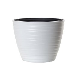 Saksija Maze plitka - bela S449 / 37×28 cm