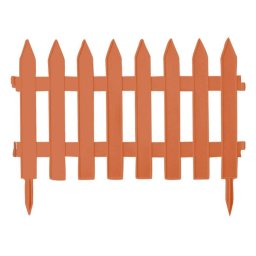 Ograda plastična Prosperplast - terakota R624 / 3,2 m×35 cm
