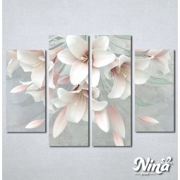 Slike na platnu Belo cvece Nina392_4