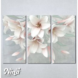 Slike na platnu Belo cvece Nina392_3