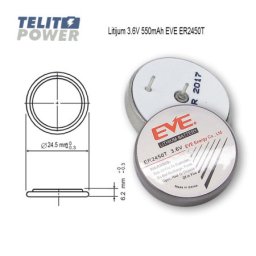 EVE litijum 3.6V 400mAh ER2450T ( 1926 )