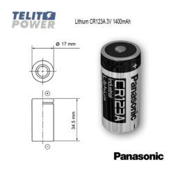 Panasonic litijum CR123A 3V 1400mAh ( 0433 )