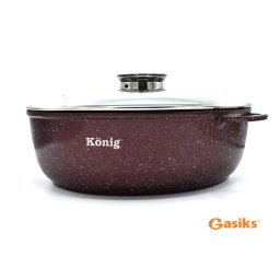 Ovalni pekač sa poklopcem - Granit