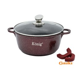 Granitna šerpa 24 cm - bordo