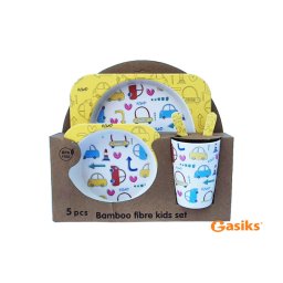 Set od bambusa za decu Autići