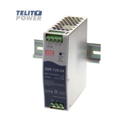 MeanWell 120W Industrijsko napajanje na DIN šini SDR-120-24 ( 2457 )