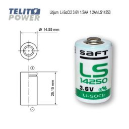 Saft litijum 1/2AA 3.6V 1200mAh LS14250 ( 0009 )